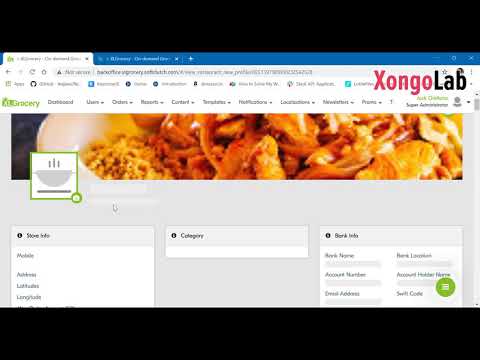 XLGrocery - On Demand Grocery Delivery App [Backoffice]