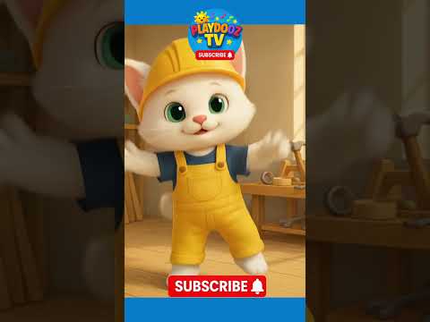 Learning Colors with Doctor & Builder Cats! 🐱🩺👷 | Kids Songs #shorts