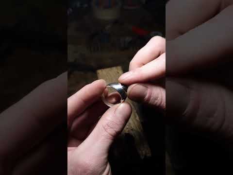 First time casting a silver ring #silver #ring #jewelry #shorts