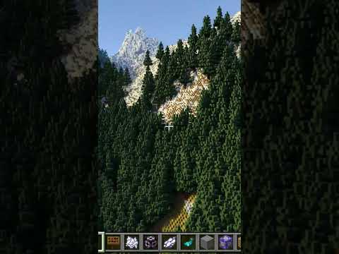 Winding Forest Roads #minecraft #shorts #mountains #skypixel #harlow