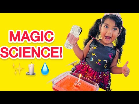 Leah’s Magic Candle Trick! 🕯💧 Watch the Water Rise!