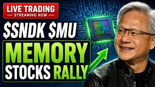 Sandisk, Micron Lead AI Stock Rally 📈 Live Trading Stock Market Today | $MU $AMD $SKHY $SNDK