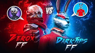 Zerox FF Vs @DarkTipsff | Most Demanded Match🔥‼️
