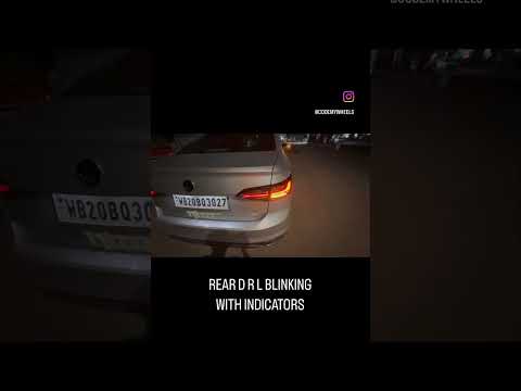 Coded Rear DRL Blinking With Indicators For Virtus Slavia Taigun Kushaq