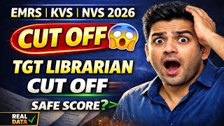 EMRS KVS NVS 2026 TGT Librarian Cut Off 😱 | Safe Score Kitna? | Real Data | Pratibha Academy