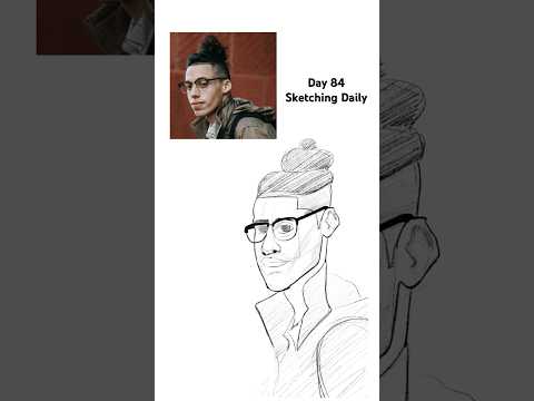 SKETCH DAILY DAY 84? #sketch #drawingstyles #asmr #learning #exo