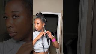 Braiding my own hair ✨ #braids #protectivestyles
