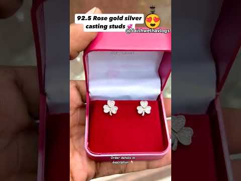 Silver stud earrings #latest #newarrivals #video #views @Saishwethavlogs