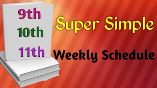 How to make good study plan || Weekly Routine