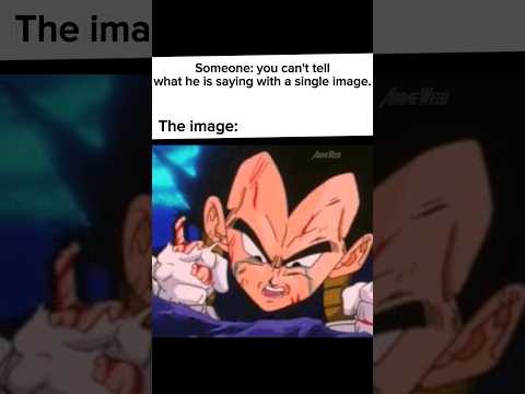 Only real Dragon Ball fans know what Vegeta said💀#anime #shorts #memes