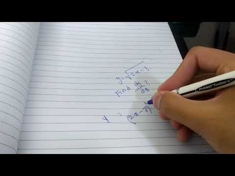 How to differentiate under root easily.