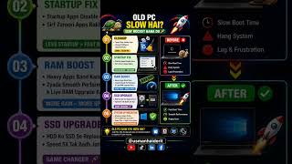 Old PC Ko Fast Kaise Banaye 🚀 | Slow Computer Fix (SSD + RAM Tips)