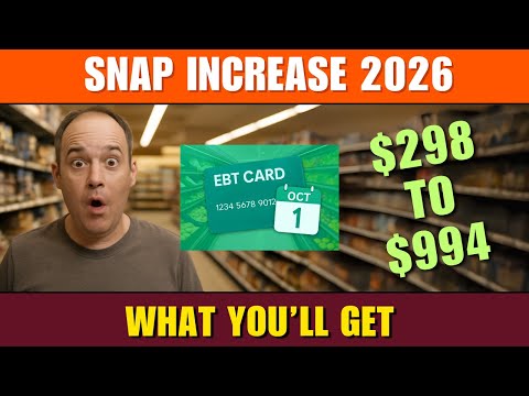 SNAP Increase 2026 Explained: $298, $546, $785, $994 — Who Qualifies?
