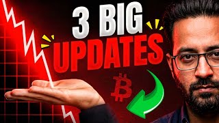 3 BIG UPDATES ⚠️ Latest Crypto Market Analysis and BTC News Today