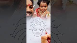 viral krishna drawing (@kalakritikibaatRamanArt ) #art #shorts #cute #krishna