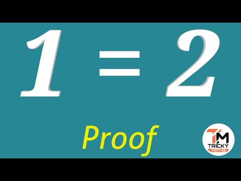 Prove that 1=2 || #MathematicsForFun || Tricky Maths