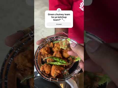 Mung Dal Pakodi with Green Chutney 😋 | Street Style Snack | #Shorts #foodvlog