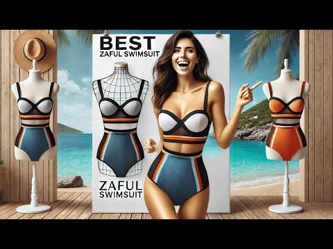 👙 ZAFUL Women's Tie Back Padded High Cut Bralette Bikini Set | Best Zaful Swimsuit 🏖️