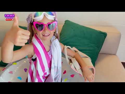 😂 Emma’s Funny Day at the Beach & Pool – Forgot Everything! 🌞🏖️#funny #kidsvideo 