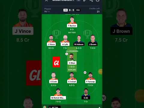 db vs cbj Abu dhabi T10 match dream11 team/ #t10league#abudhabi#abudhabit10league