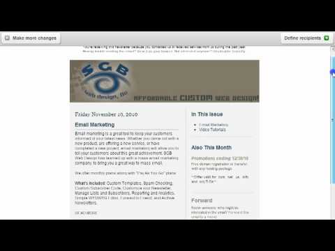 SGB Web Design - Email Marketing Tutorial