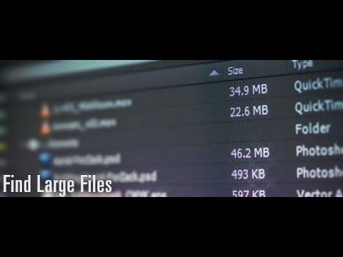 Find Large Files Tutorial