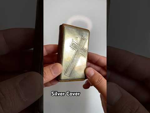 Book of Common Prayer with hallmarked silver front and rear cover