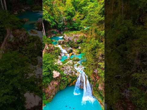 💦🌿 Kawasan Falls: Cebu’s Turquoise Treasure Awaits #shorts #falls