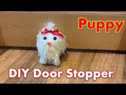How to make a DIY Door Stopper Craft| Easy Puppy Craft| DIY Puppy| Easy DIY Crafts| Yarn Puppy|