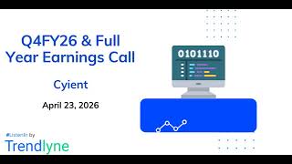 Cyient Earnings Call for Q4FY26 & Full Year