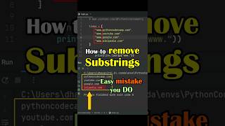 Common Python Mistake You Make When Removing a Substring 🥶