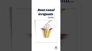 Classification of root canal irrigants #bds #mds #neetmds #dentalvideos #bdsshorts #endodontics