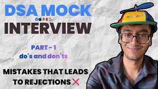 DSA Mock Interview: Mistakes That Get You Rejected | Amazon Question | Ep#1