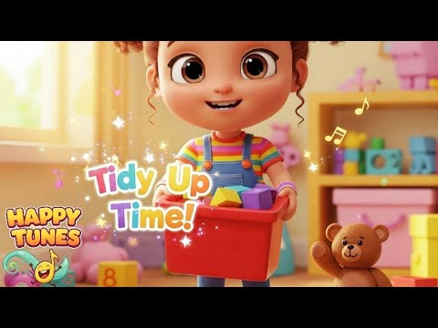 🎵Tidy Up Time! | Clean Up Song for Toddlers & Preschoolers | Fun & Easy Toddler Routine Song