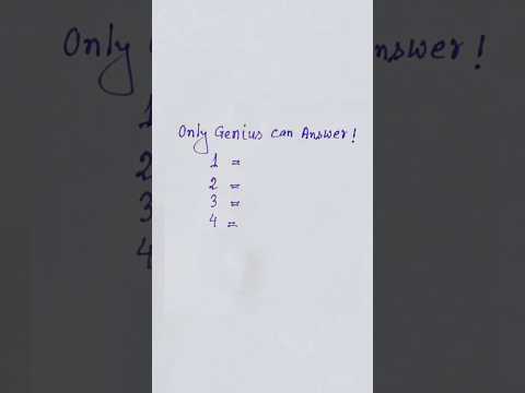 Only genius can solve this task  | maths _shorts can you solve #maths