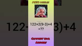 BRAIN test 🎉#viral #solveitquickly #maths #logicpuzzles #shorts