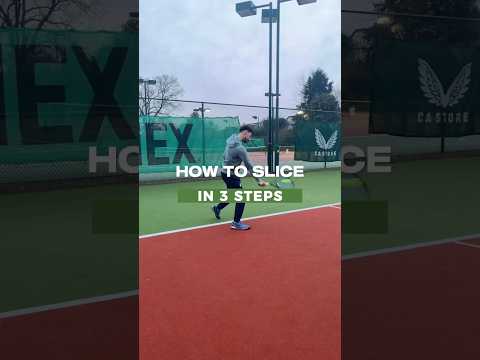 Can you slice?⬇️ #tennistips #tenniscoaching #slice #tennispractice #tennisbeginners