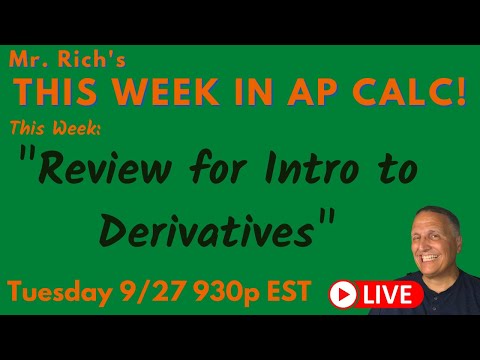 Test Review - Derivatives Part 1