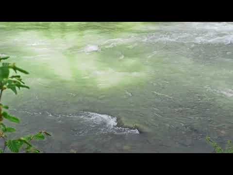 meditation to the sound of a mountain river and calm music