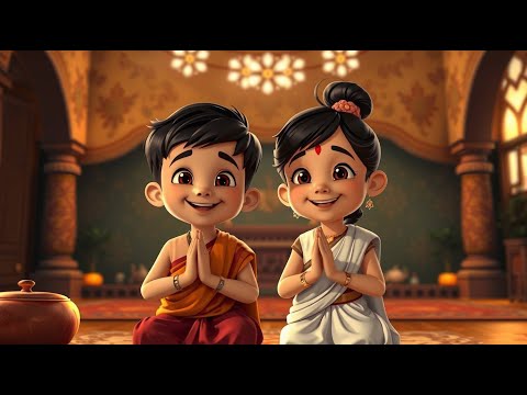 Sanskrit Prayer Shloka for Kids 🕉️ | Peaceful Mantra for Positive Energy & Calm Mind | Good vibes