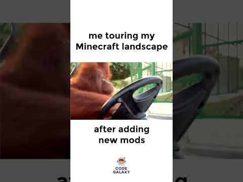 me touring my Minecraft landscape after adding new mods - Code Galaxy