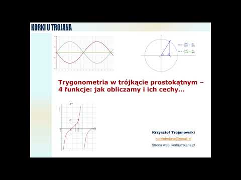 Funkcje trygonometryczne w trójkącie prostokątnym (Matematyka przed maturą - podstawa)