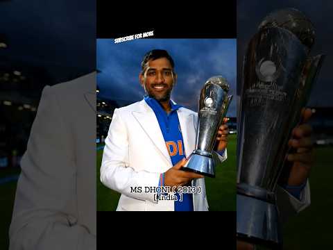 All Champion Captain Of ICC Champions Trophy 🏆#shorts #viralvideo #youtubeshorts #cricket #subscribe