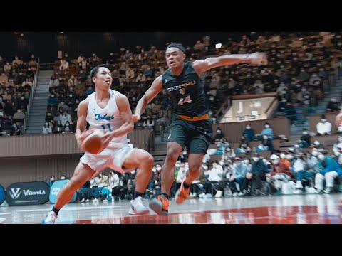 【大倉颯太】王者の底力！チームで作った流れを変えるスリーポイントシュート（インカレ | 準決勝 | 東海大学 vs 専修大学）