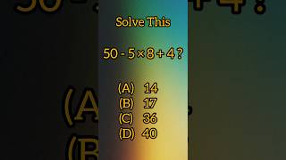 99% Get This Math Puzzle Wrong – Can You Beat It?🤔🧠 #brainteaser #iqtest #mathematics #short  🤯🤔