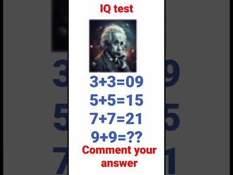 IQ Test...#maths #mathpuzzle #iq #alberteinstein#logicpuzzle