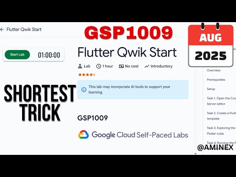 [NEW 2025] Flutter Qwik Start || #GSP1009 || #qwiklabs #arcade #googlecloud