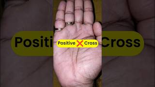 Positive ❌ Cross on Hand ✋ #palmistry #astrology #jyotish #trending #shorts