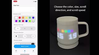 Displaying Custom Text  - Pixel Mug Guide Video #pixelmug #tech #gift #smartgadgets #smartdevices