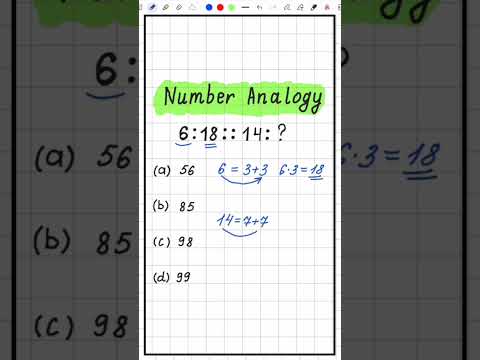 Number Analogy Important Question #shorts #shorts #math